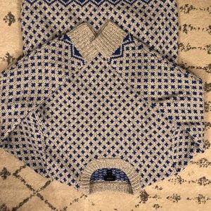 J Crew wool pattern sweater
